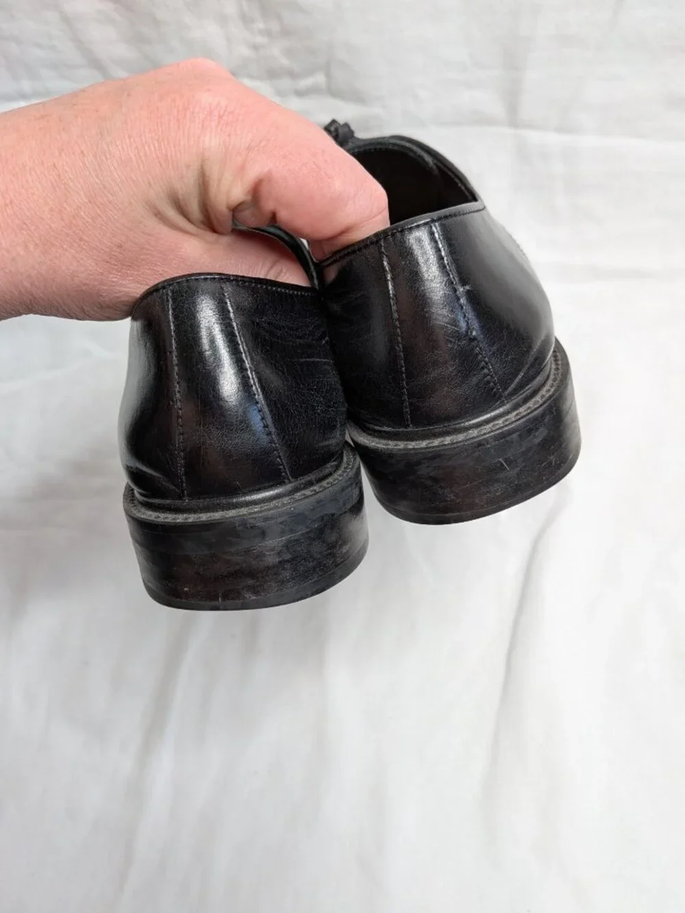 Loewe Mens Black Leather Lace-Up Derby Shoes Size 39